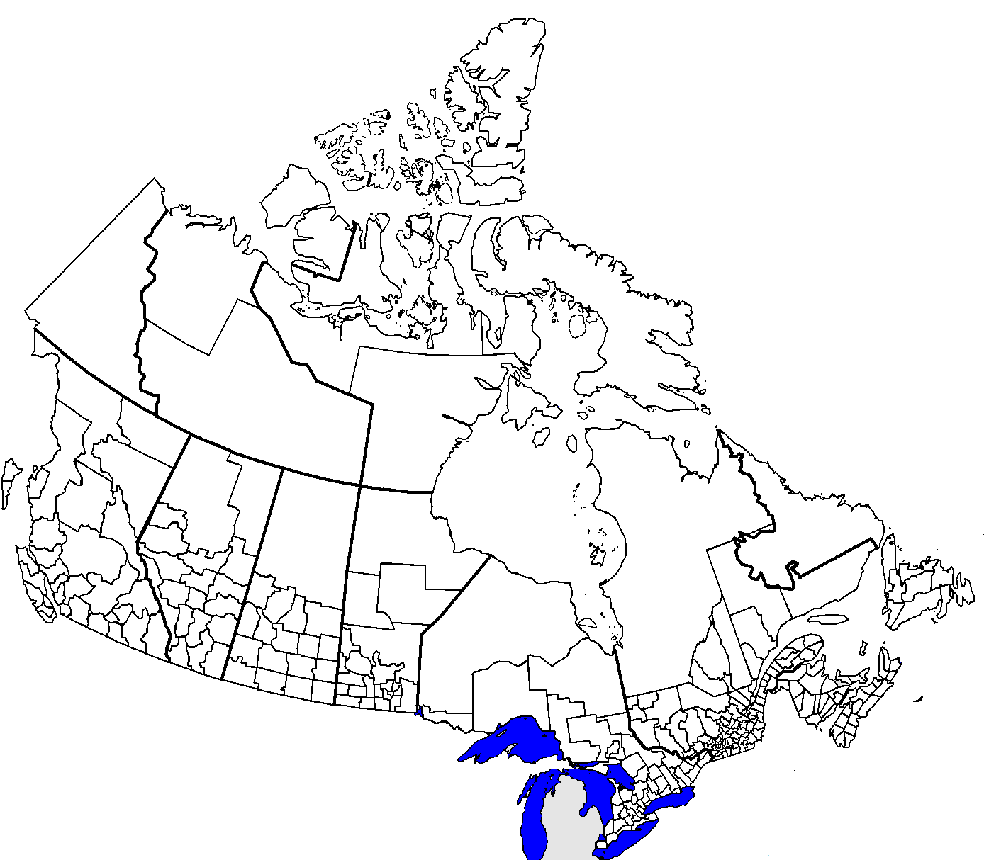 Image - Canadian Census Divisions In 2001.PNG | Implausable Alternate ...