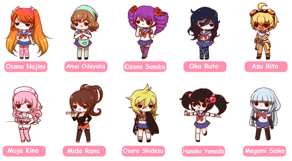 all characters yandere simulator