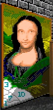 Paint-by-number Mona Lisa