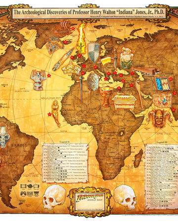 Indiana Jones World Map Indiana Jones Wiki Fandom