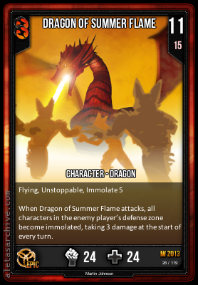 dragon of summer flame