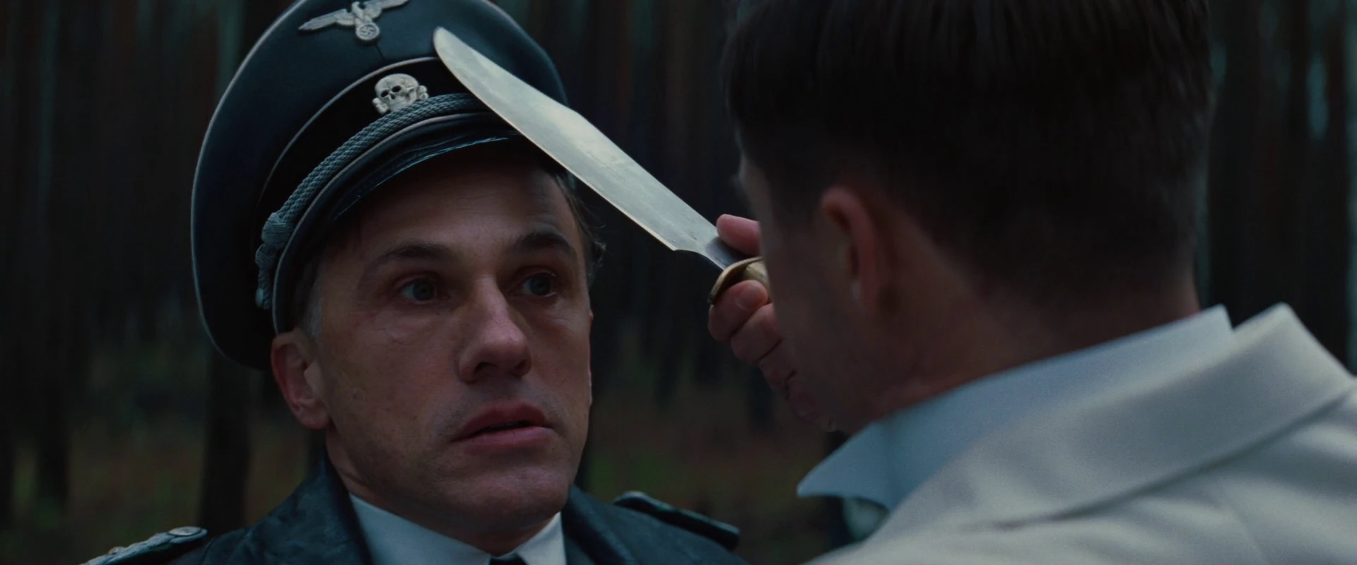 Image Aldo Raine about to scar Landa.jpg Inglourious Basterds Wiki FANDOM powered by Wikia