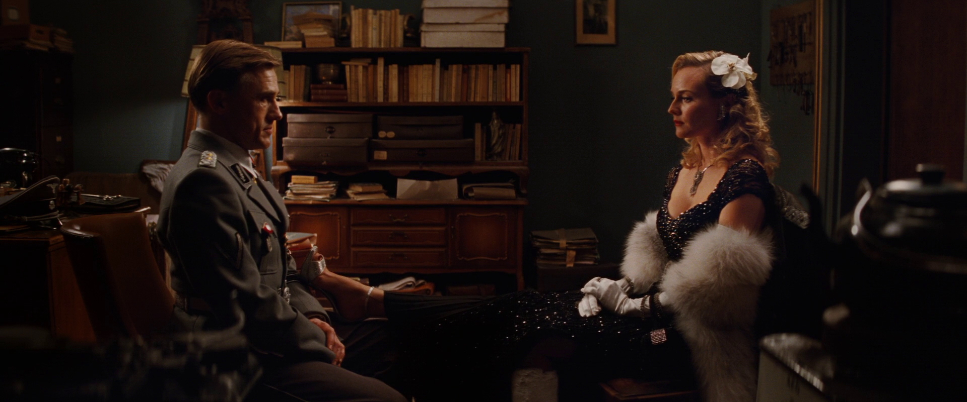 Image Bridget von Hammersmark puts her foot on Landa's leg.jpg