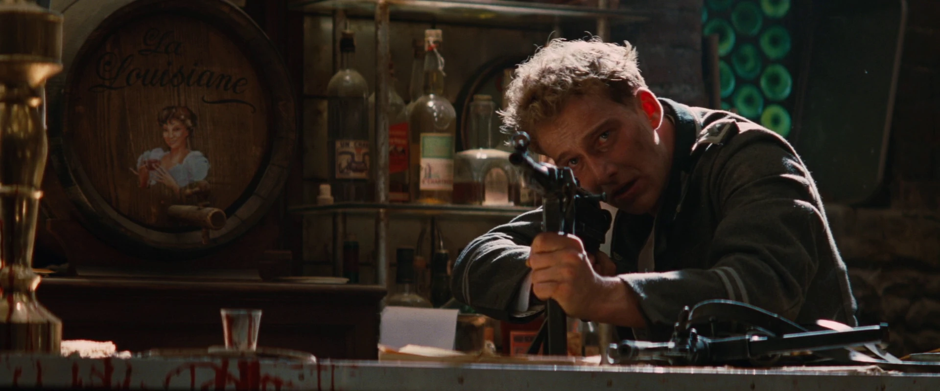 Image Wilhelm with his MP40.jpg Inglourious Basterds Wiki FANDOM