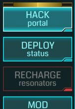 Long-pressing the Hack button