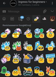 Telegram Resistance GoogleEmoji