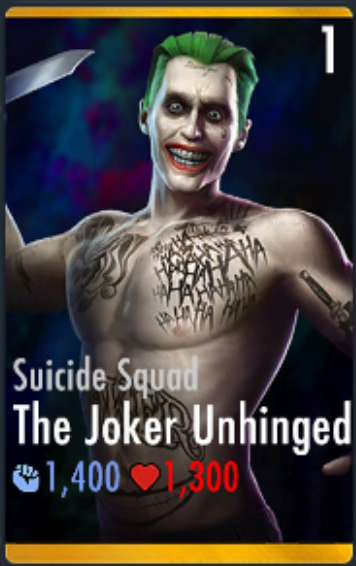 The Joker Unhingedsuicide Squad Injustice Mobile Wiki Fandom