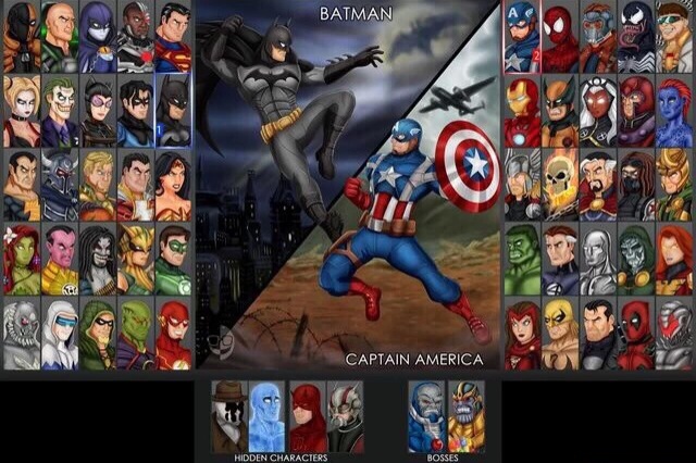 marvels vs dc games