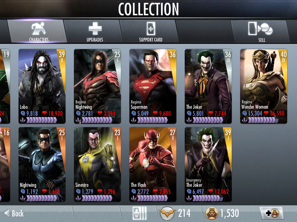 Injustice gods among us список персонажей