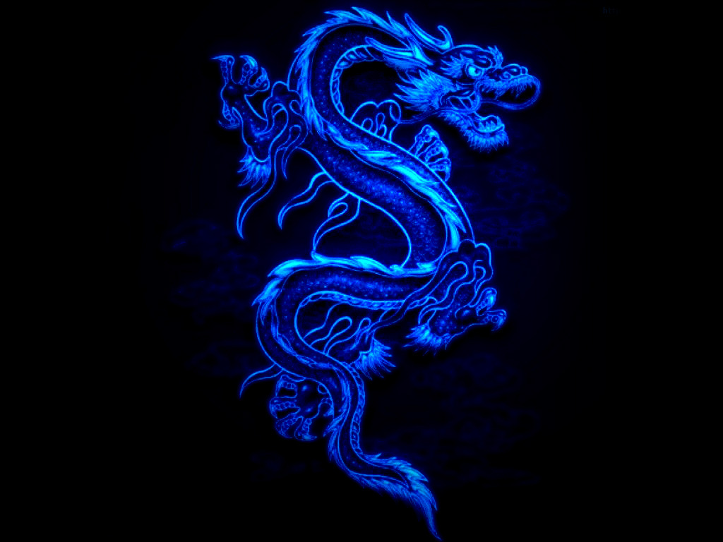 blue on black