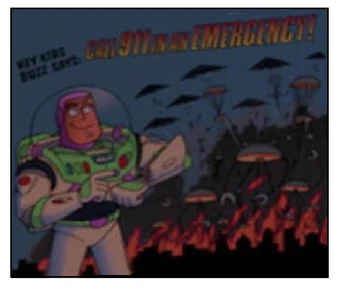 Toy Story Buzz Lightyear 911 Poster Inside Toy Stories Wiki Fandom