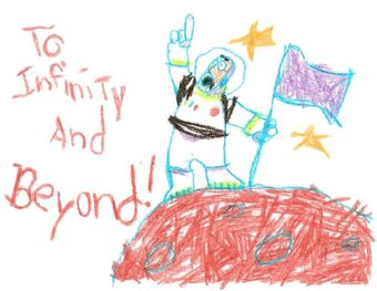 Toy Story Buzz Lightyear To Infinity And Beyond Drawing Inside