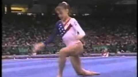 Video Dominique Moceanu Usa Team Optionals 1996 Olympics Fx