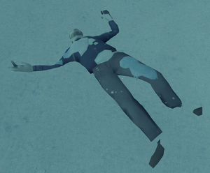 Frozen corpse
