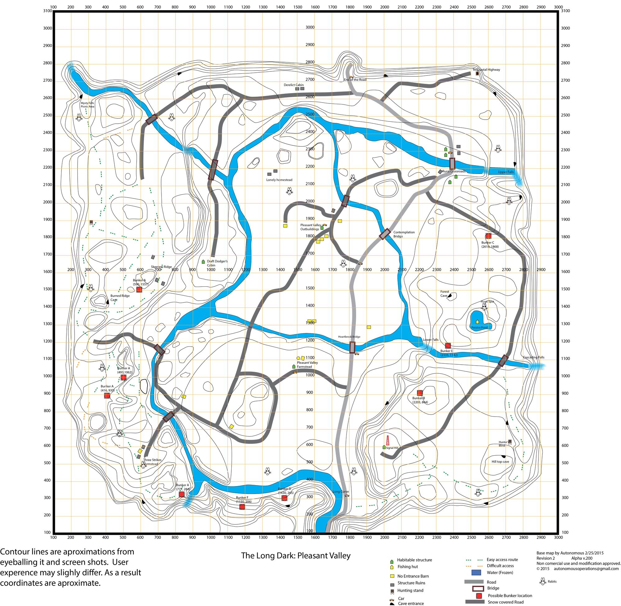 Image Pleasant Valley map by Sniper Bob.jpg The Long Dark Wiki