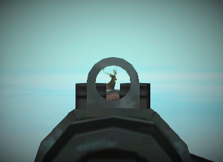 Rifle sighted