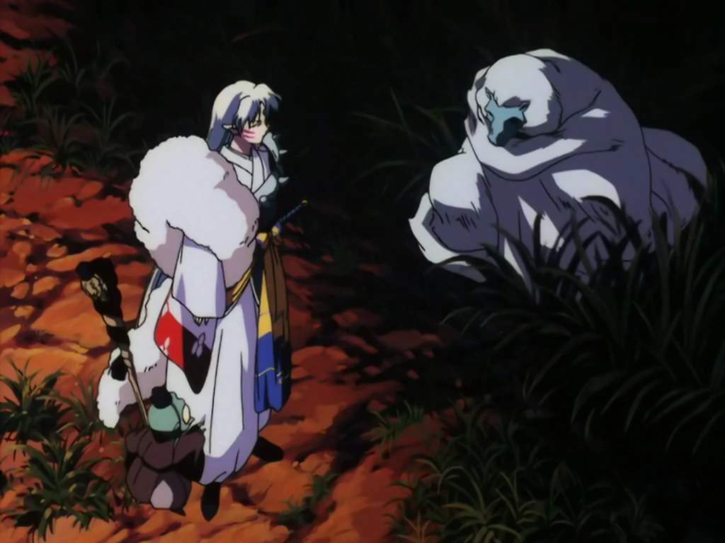 披着狒狒皮毛的奈落无缘无故出现在他们面前