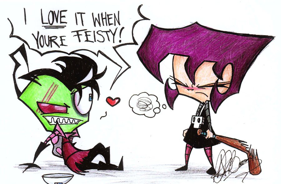 Zim And Gaz Romance Invader Zim Shipping Wiki Fandom