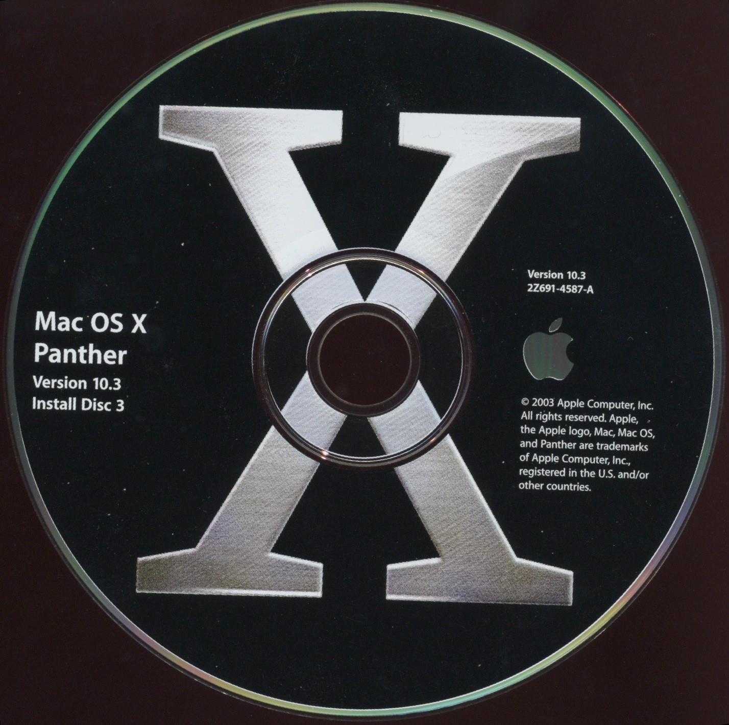 apple mac os x tiger 10.4 retail install dvd