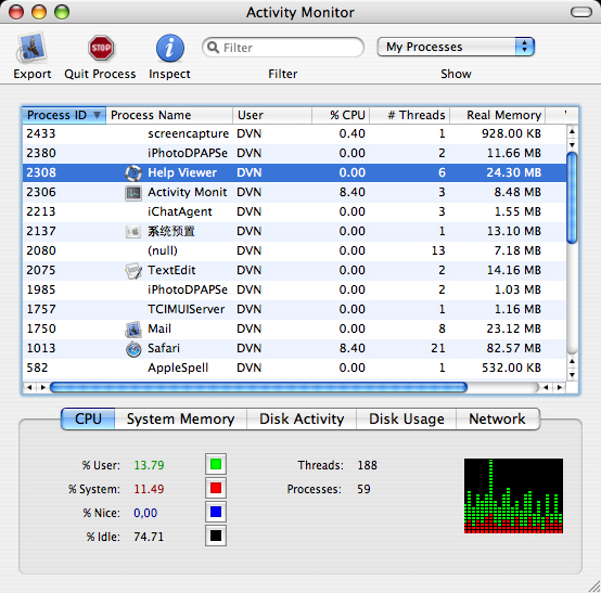 mac activity monitor window server