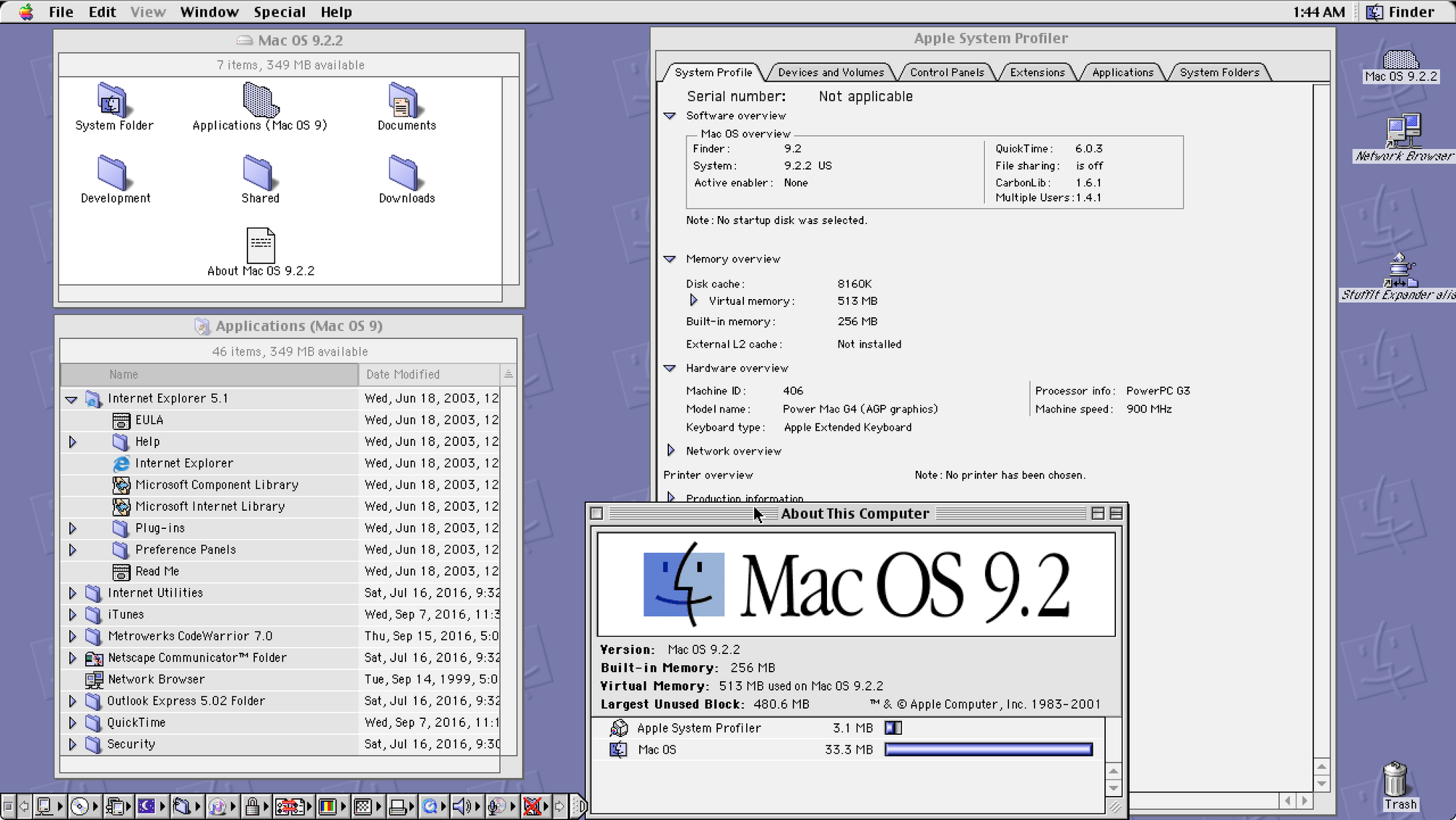 Mac OS 9.2.2				Fan Feed