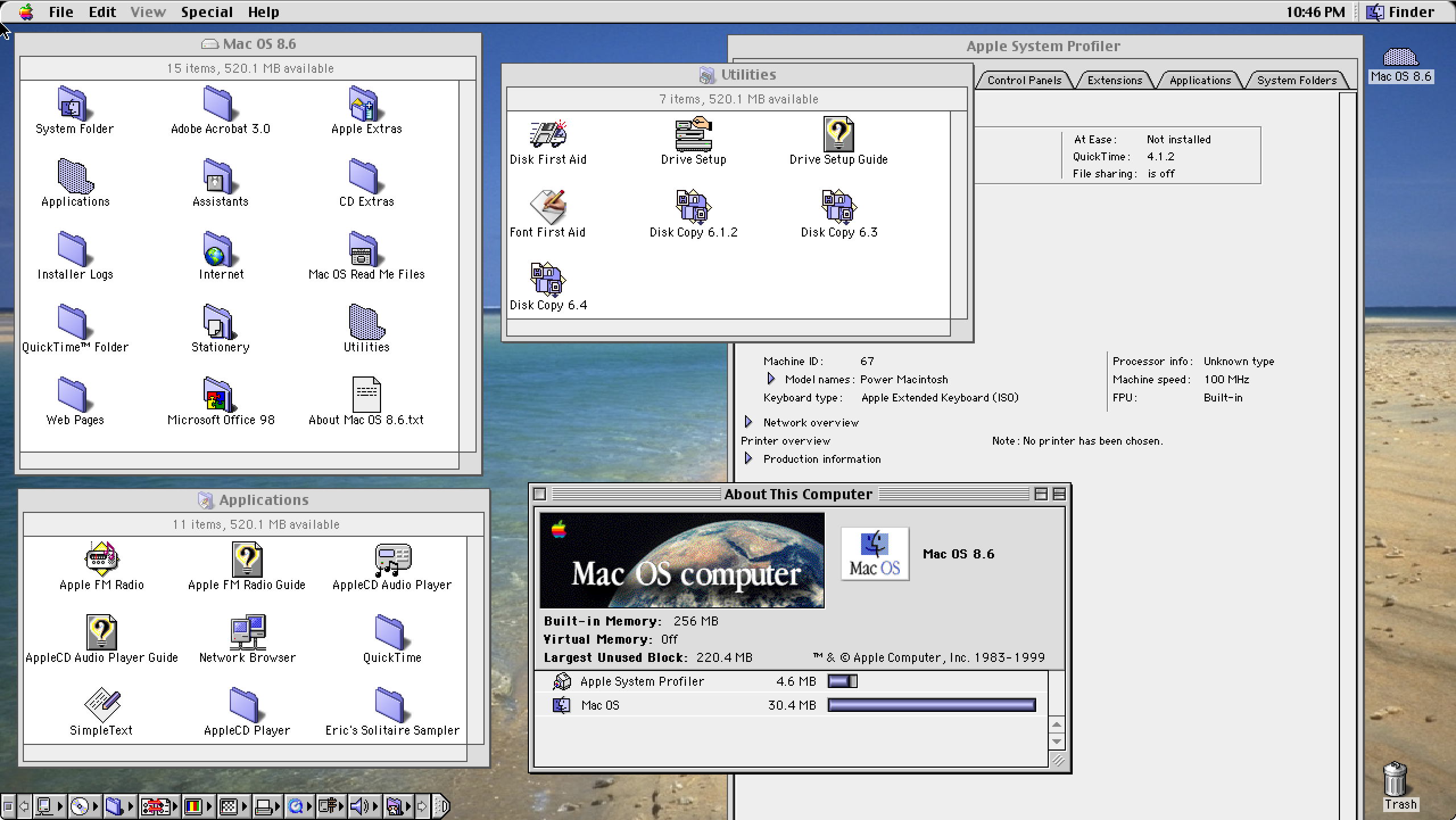 clean installation of classic mac os 8