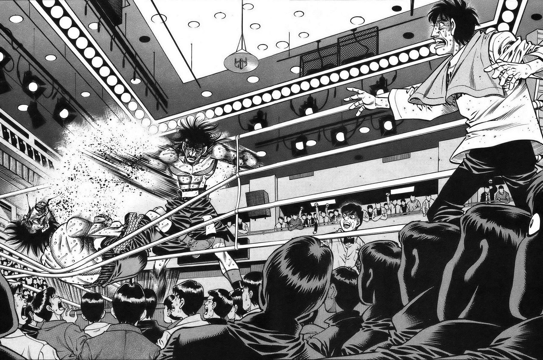 Hajime no ippo 1444. Первый шаг Манга ИППО. Машиба первый шаг Манга. Морикава первый шаг.