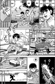 Ippo working and training