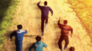 Takamura taking his gym mates sweat to the world with him