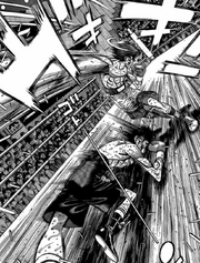 Itagaki defeating Karasawa