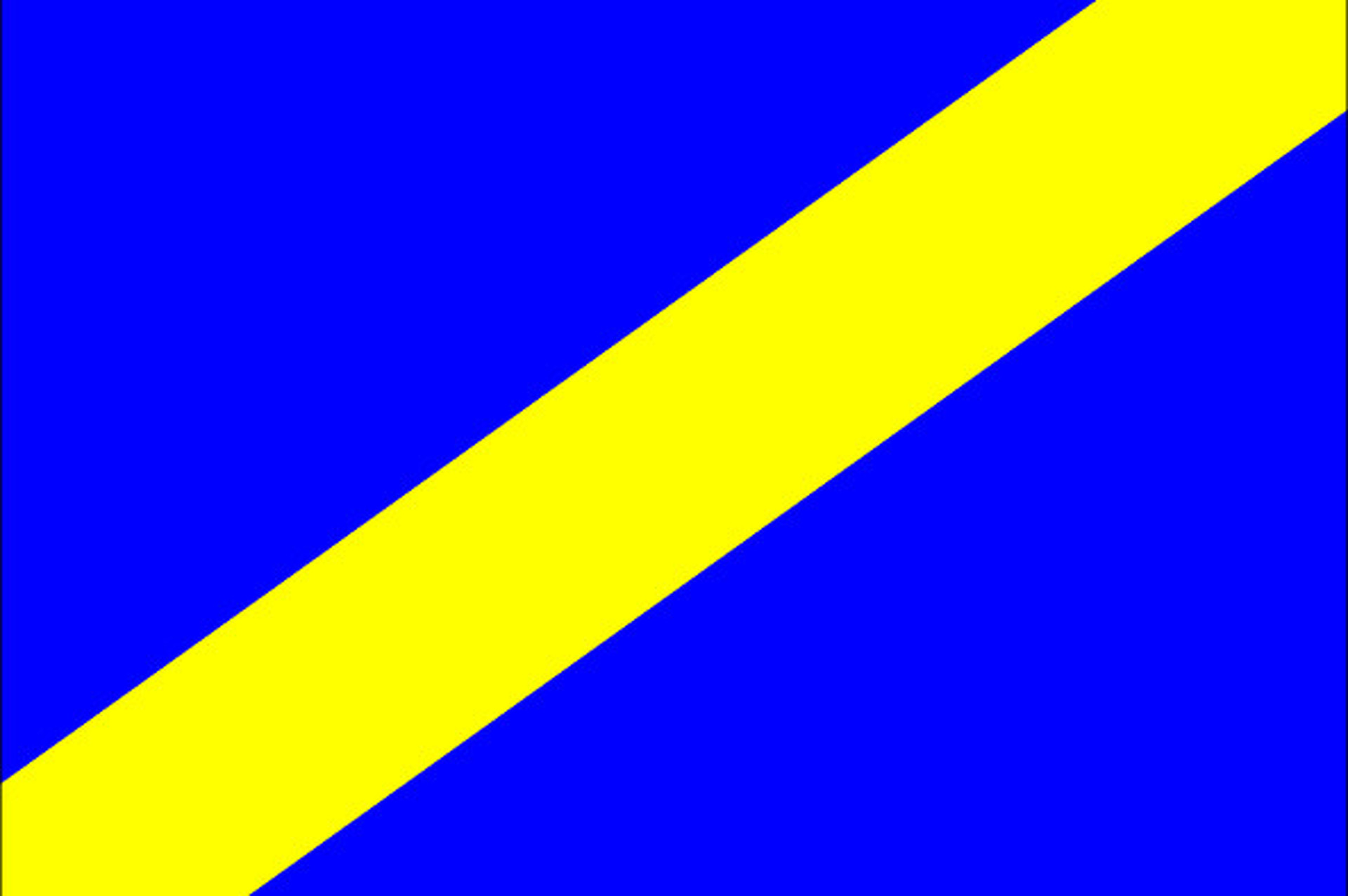 what is the blue and yellow flag