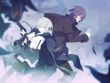 Image Guns Long Hair Weapons Pantyhose Short Hair Anime Boys White