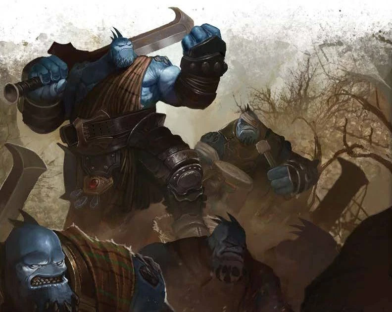 Trollkin Fennblade Officer & Drummer Iron Kingdoms Wiki Fandom