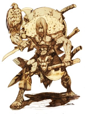 Barbarian traveler by Brolo