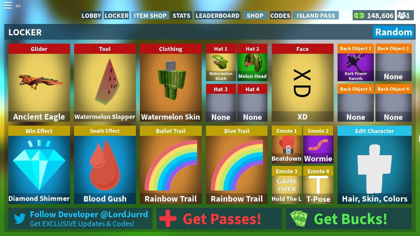 Locker Island Royale Wiki Fandom - roblox island royale all gliders