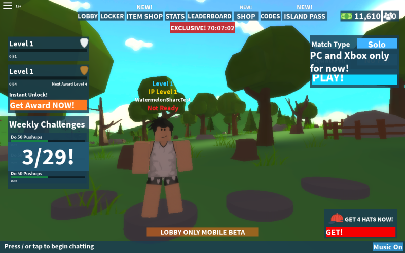 Lobby Island Royale Wiki Fandom - redeem code for roblox island royale 2019