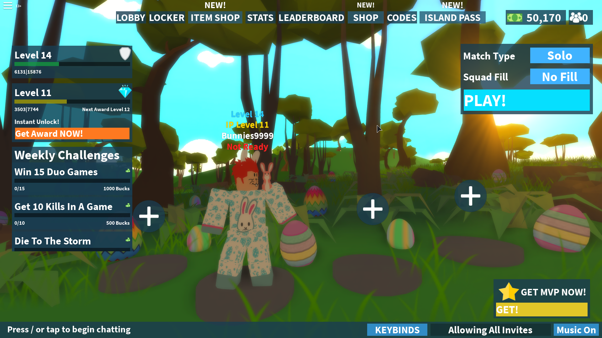 Roblox Island Royale Controls