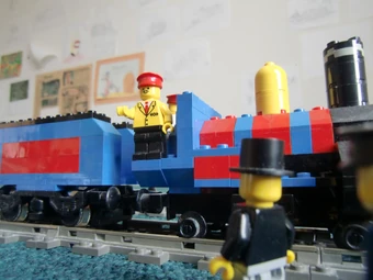 lego cowboy train