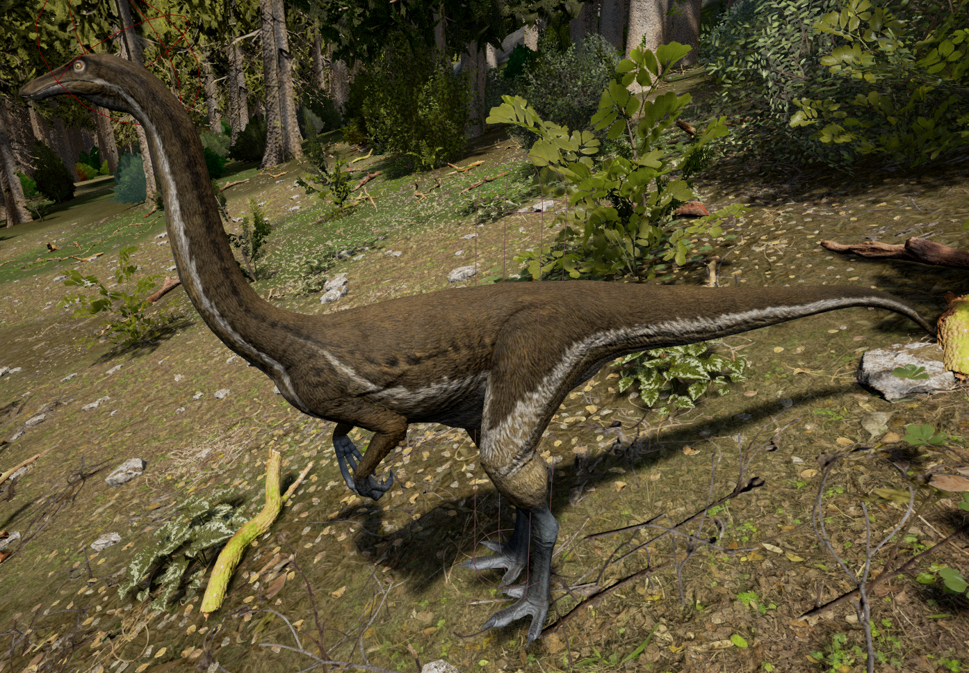 the gallimimus