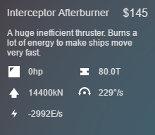 Afterburner Stats