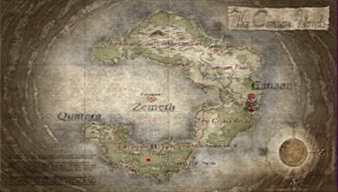 map of the islands of canaan
