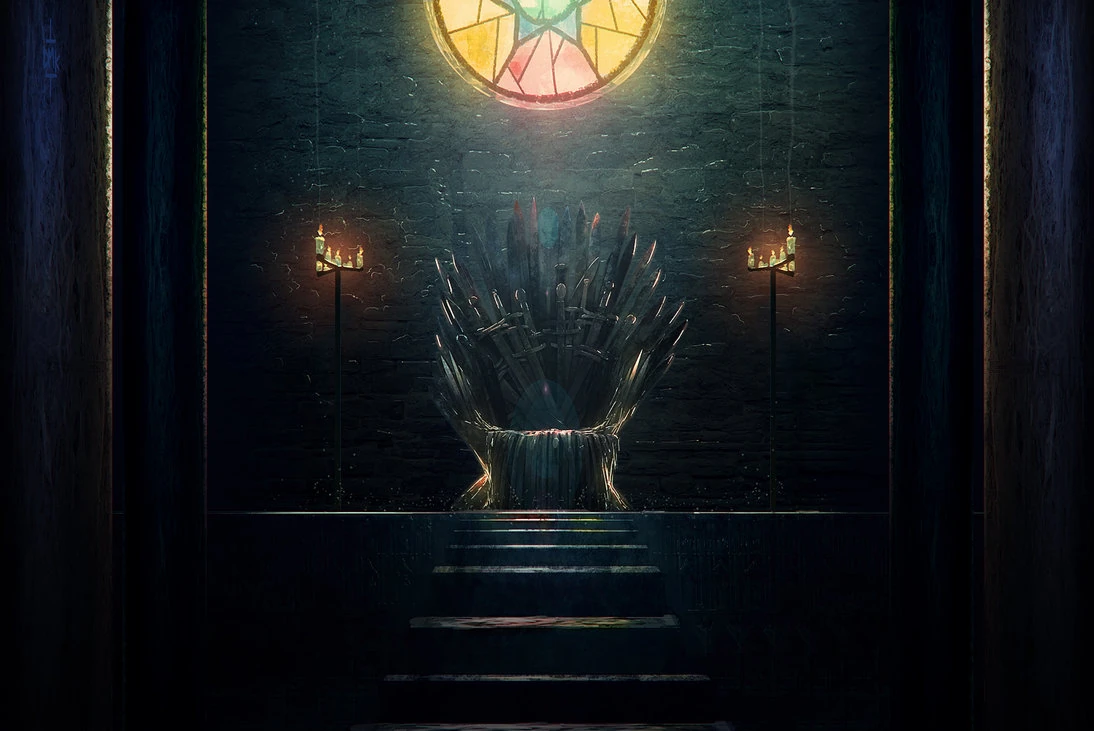 Iron throne zoom background