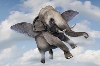 Flying elephant