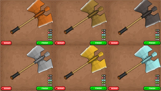 jacksmith hacked all ores to start with all weapons