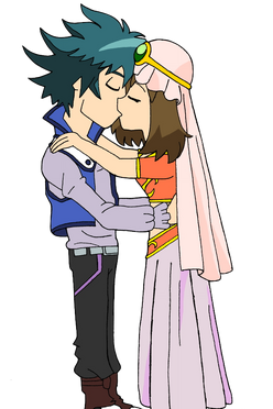 Jesse and May kiss
