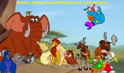 1000px-Simba Timon and Pumbaa's adventures poster 1