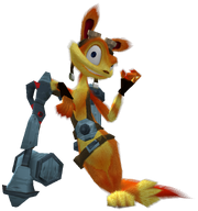 Daxter with spray gun render