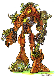 Gol and Maia's Precursor robot concept art