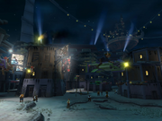 Slums at night from Jak II