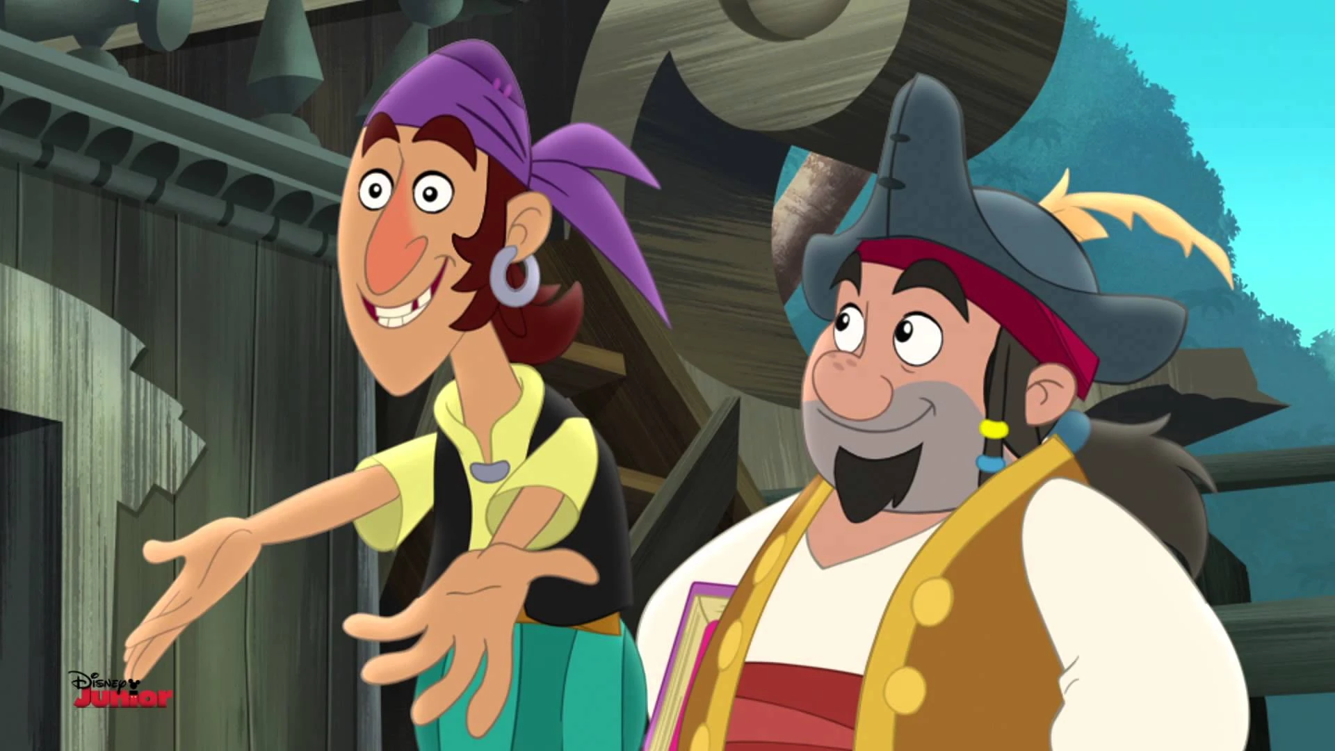 Image - Sharky& Bones-Pirate Pogo0.jpg | Jake and the Never Land